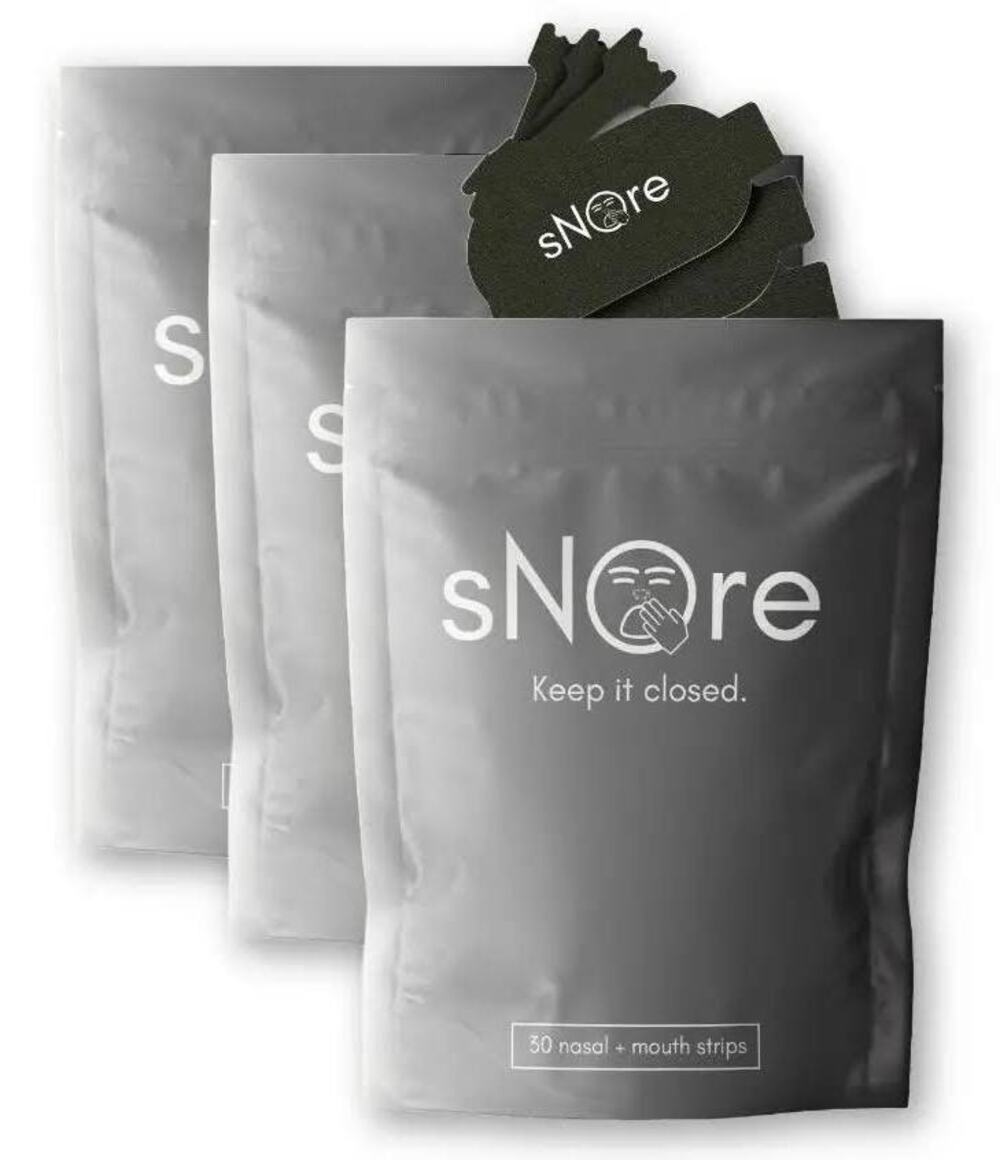 sNOre Mouth Tape & Nasal Strips - 30 day supply of each